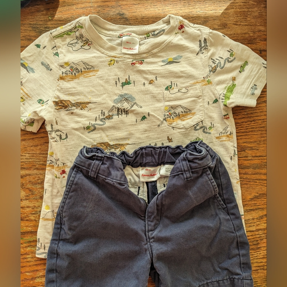 Hannah Anderson shirt and shorts size 100 US 4